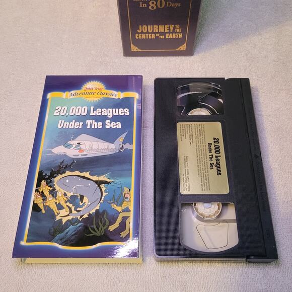Jules Verne 3 Classic movies VHS Box Set 1998: 20000 Leagues, Around the World - Picture 6 of 10